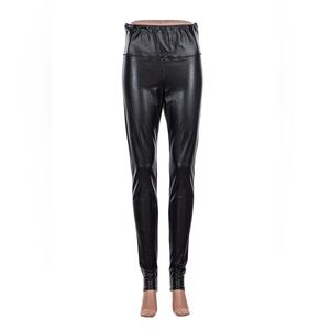 WILFRED FREE Ladies Women's Size Small Black Faux Leather Pants Leggings